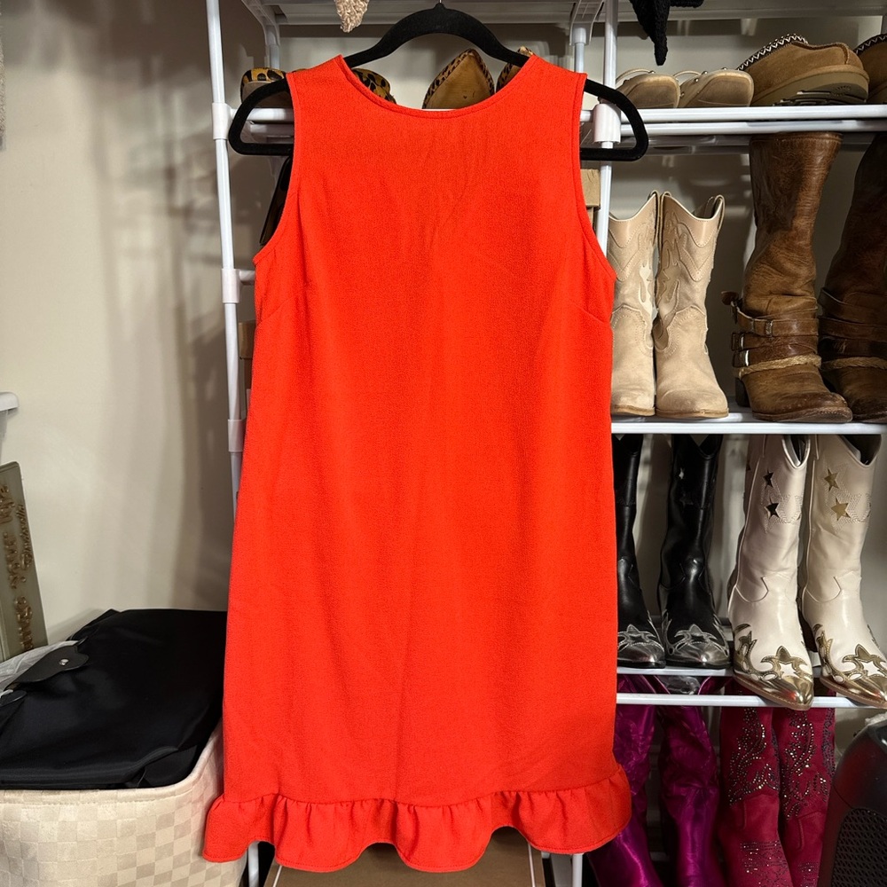 Ruffle Hem Shift Dress